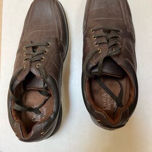 Croft & Barrow Brown Leather Oxfords with Lace-Up Design
